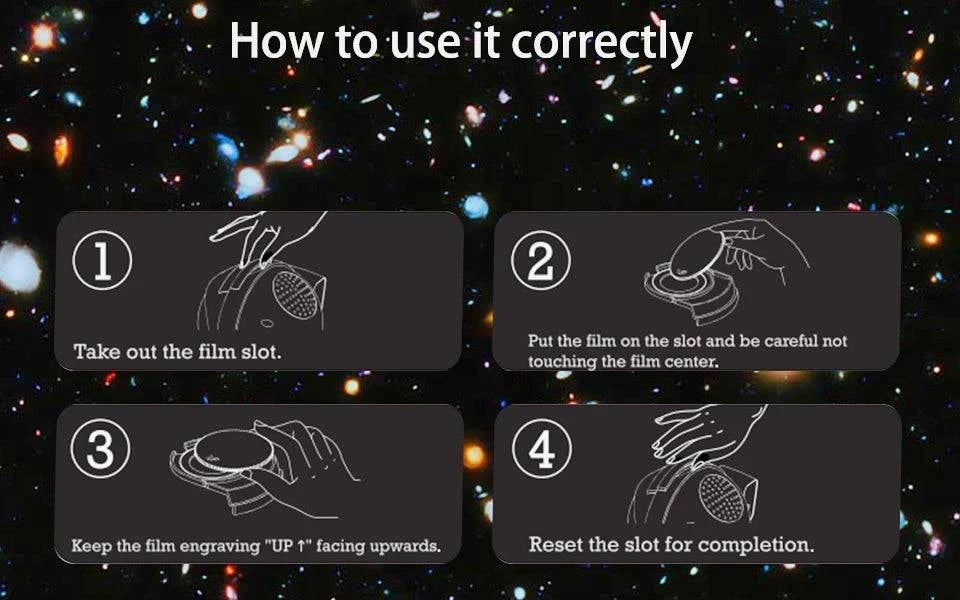 Nehwei enterprise galaxy night light projector set with starry sky and planetarium lamp, six-pack without projectors in the image.