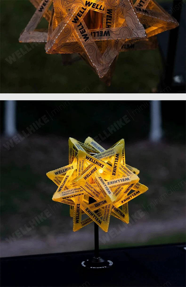 Nehwei enterprise WELLHIKE outdoor star camping light shade waterproof atmosphere lampshade for tent camping, wear-resistant and durable.