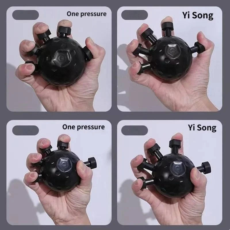 Nehwei enterprise five-finger trainer with grip ball for hand strength, finger rehabilitation, wrist gripper, portable finger exerciser.