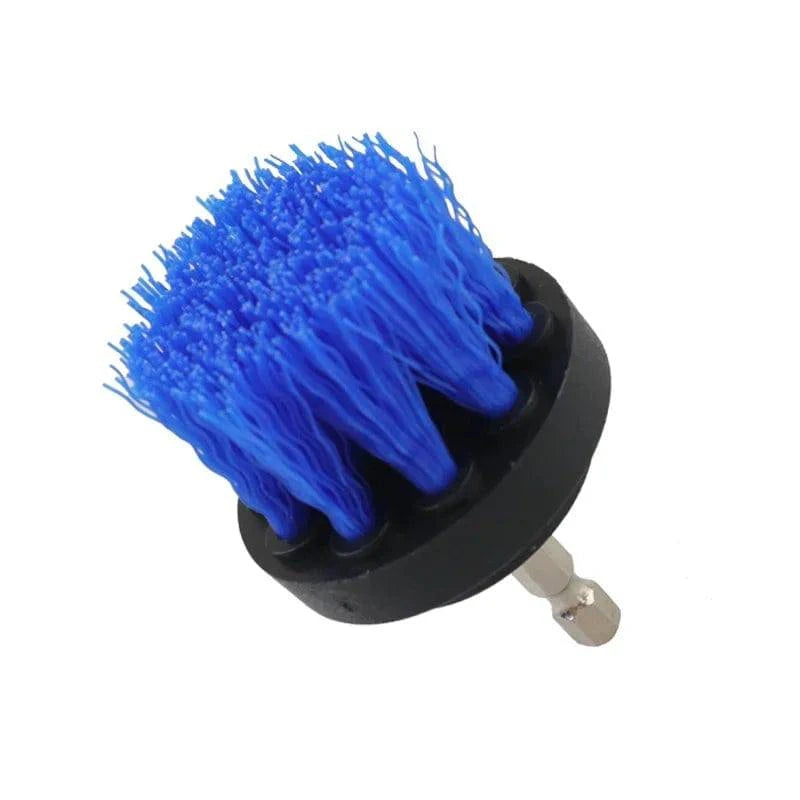 Nehwei enterprise 4-inch soft drill brush attachment for cleaning carpet, leather, upholstery, glass, car tires, and electric scrubbers.