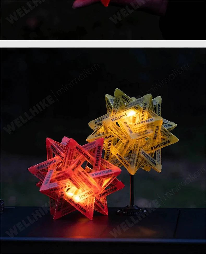 Nehwei enterprise WELLHIKE outdoor star camping light shade waterproof lantern shade for camping tents, wear-resistant and atmospheric.