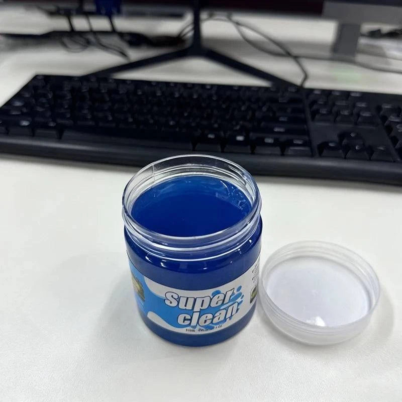 Reusable blue cleaning gel by Nehwei enterprise for cleaning keyboards, car vents, and small gaps, flexible and eco-friendly.