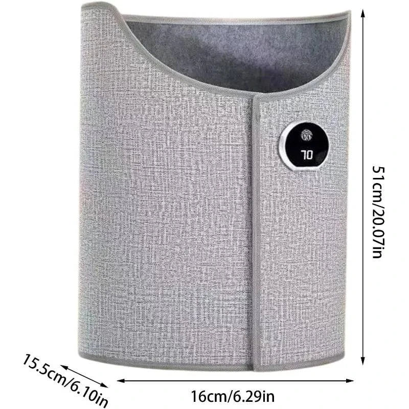 Silent foldable leg warmer by Nehwei Enterprise, an under desk electric foot heater with thermostat and auto shut-off.