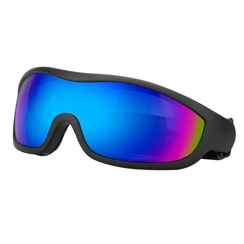 Nehwei enterprise motorcycle electric bike riding goggles with clear anti-UV lenses, providing comfortable eye protection for cycling.