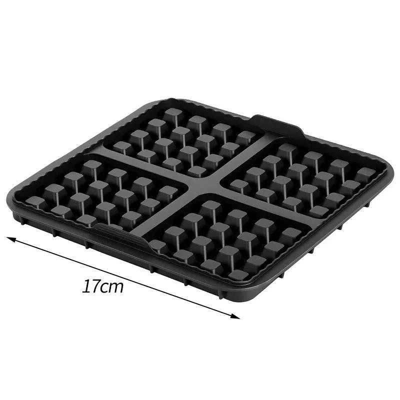 Nehwei enterprise silicone biscuit mold set with square waffle shape, non-stick baking tray for pancakes and baking accessories