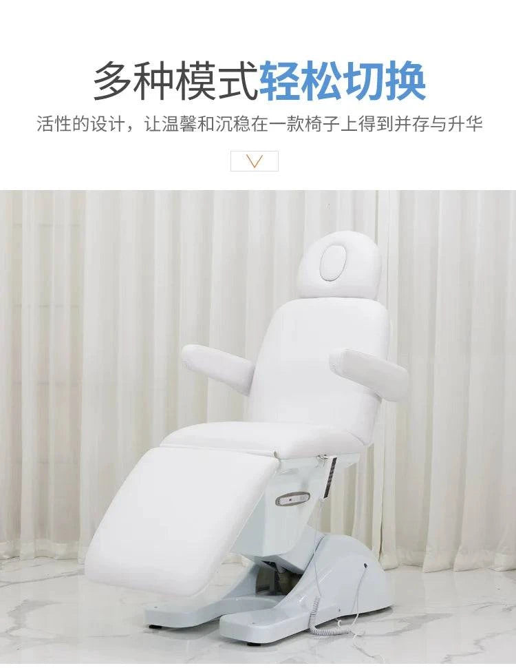 Luxury Nehwei enterprise electric massage table with adjustable height, padded surface, and modern design for professional esthetic treatments