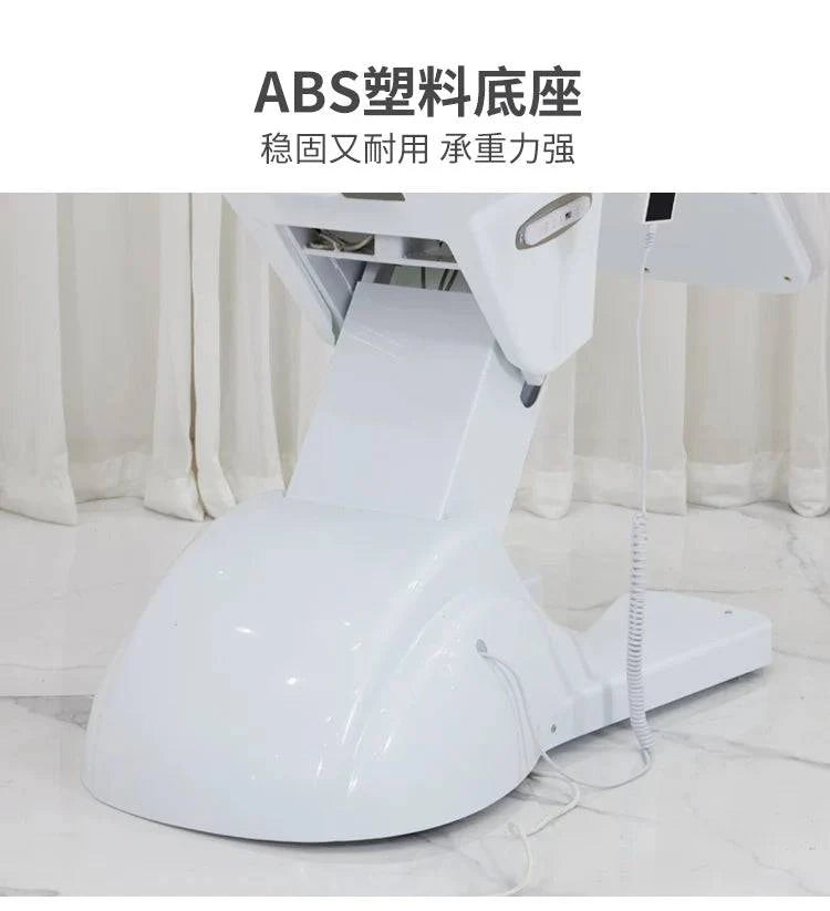 Luxury Nehwei Enterprise electric massage table with adjustable height, modern design, and professional aesthetic for spa and massage therapy.