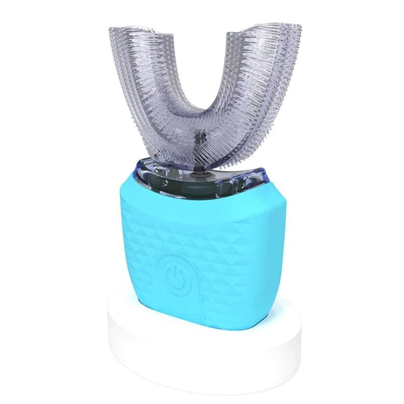 Nehwei enterprise U-shaped electric toothbrush with 360-degree automatic cleaning, designed for comprehensive dental care.