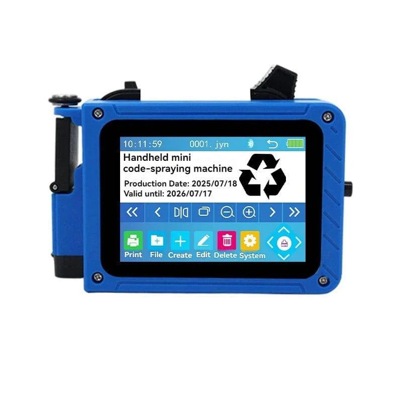 Portable Nehwei enterprise Mini HD Inkjet Printer with touch screen and automatic inkjet printing, handheld and easy to use.