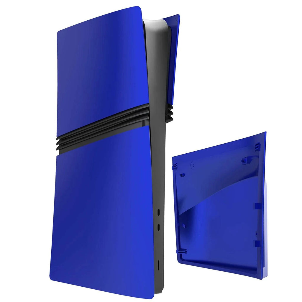 Red matte ABS faceplate for PS5 Pro Digital and Disc editions with two silicone controller covers by Nehwei enterprise.