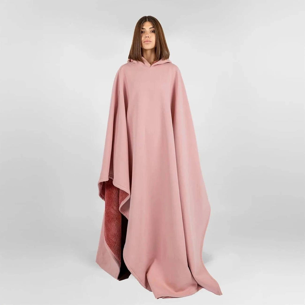 Nehwei Enterprise Eden unisex oversized hoodie cloak with faux fur lining, lightweight, super warm, ultra-soft winter clothing.