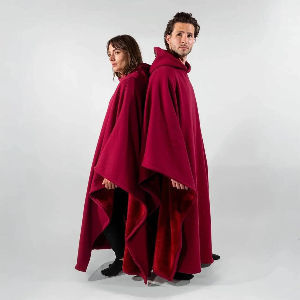 Nehwei enterprise Eden unisex oversized hoodie cloak with faux fur lining, lightweight, super warm winter clothing, ideal for winter wear.