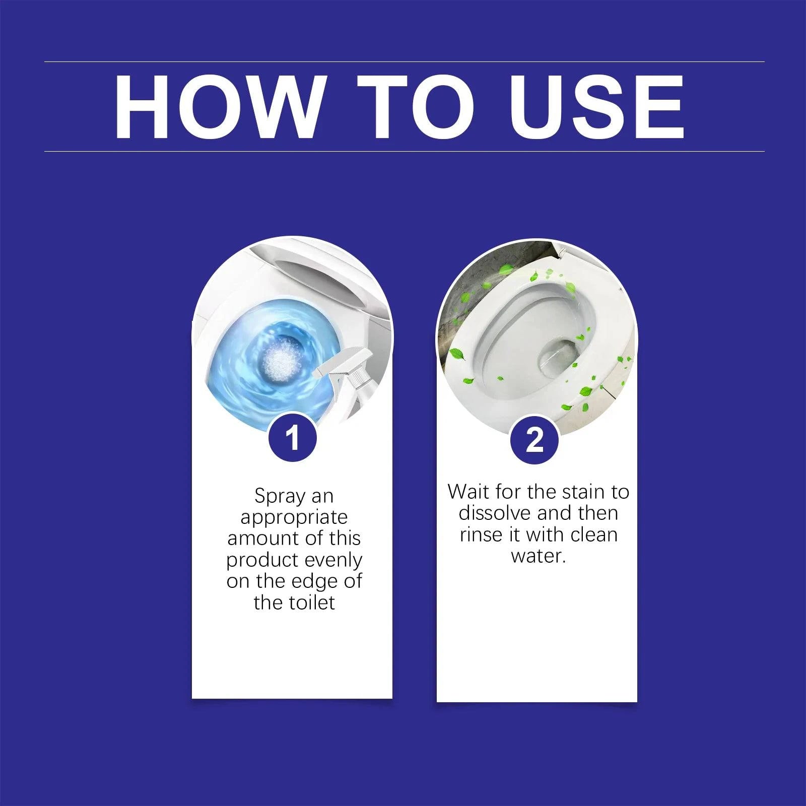 Nehwei enterprise toilet foam cleaner with spray nozzle, showing foam and clean toilet bowl for removing scale and odors