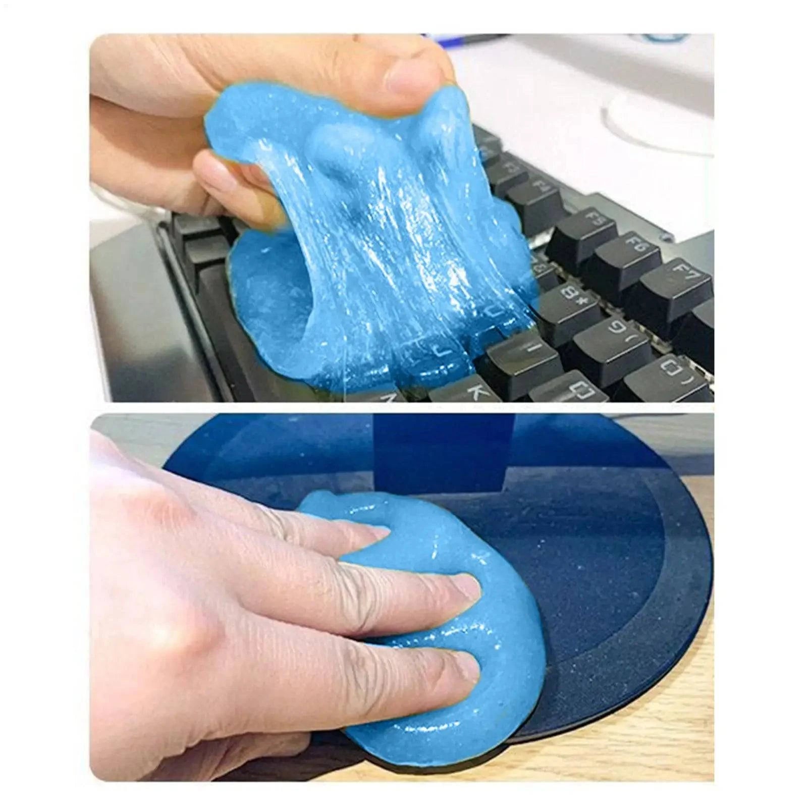 Nehwei enterprise car dust cleaning gel with soft rubber for air vents, dashboards, and keyboard cleaning, absorbs odors effectively.
