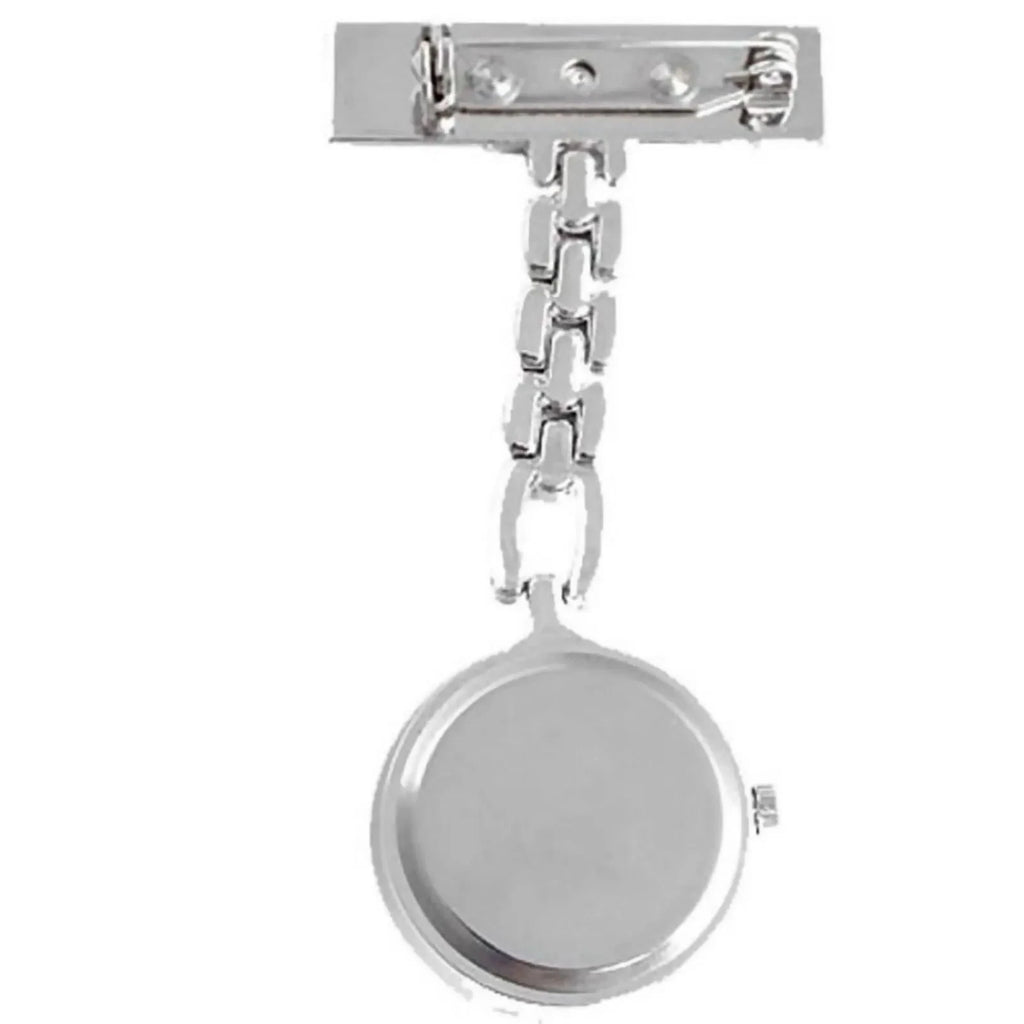 Nehwei enterprise luminous nurse watch dial with retractable clip for medical professionals, night visibility, alloy strap, doctor wrist watch