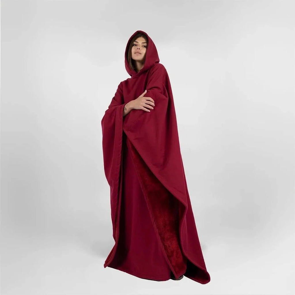 Nehwei enterprise Eden unisex oversized hoodie cloak with light weight, ultra-soft faux fur lining, ideal for winter warmth.