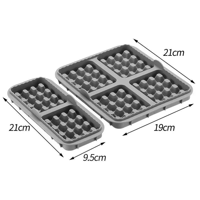 Nehwei enterprise silicone biscuit mold set with square waffle and baking trays for pancakes, non-stick baking accessories.