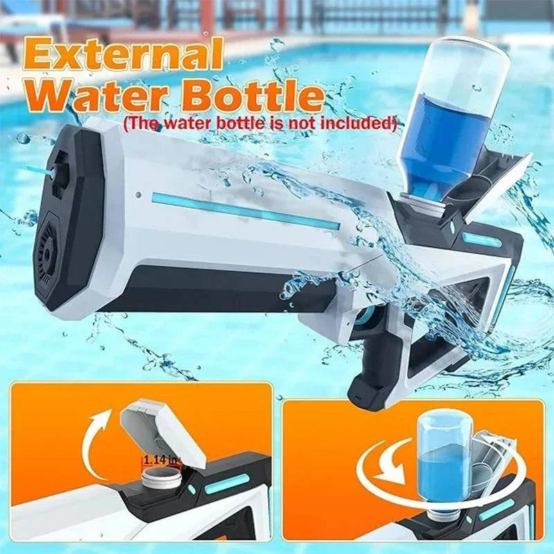 Nehwei enterprise electric water gun for adults, powerful automatic water blaster, ideal for summer outdoor beach fun and kids.
