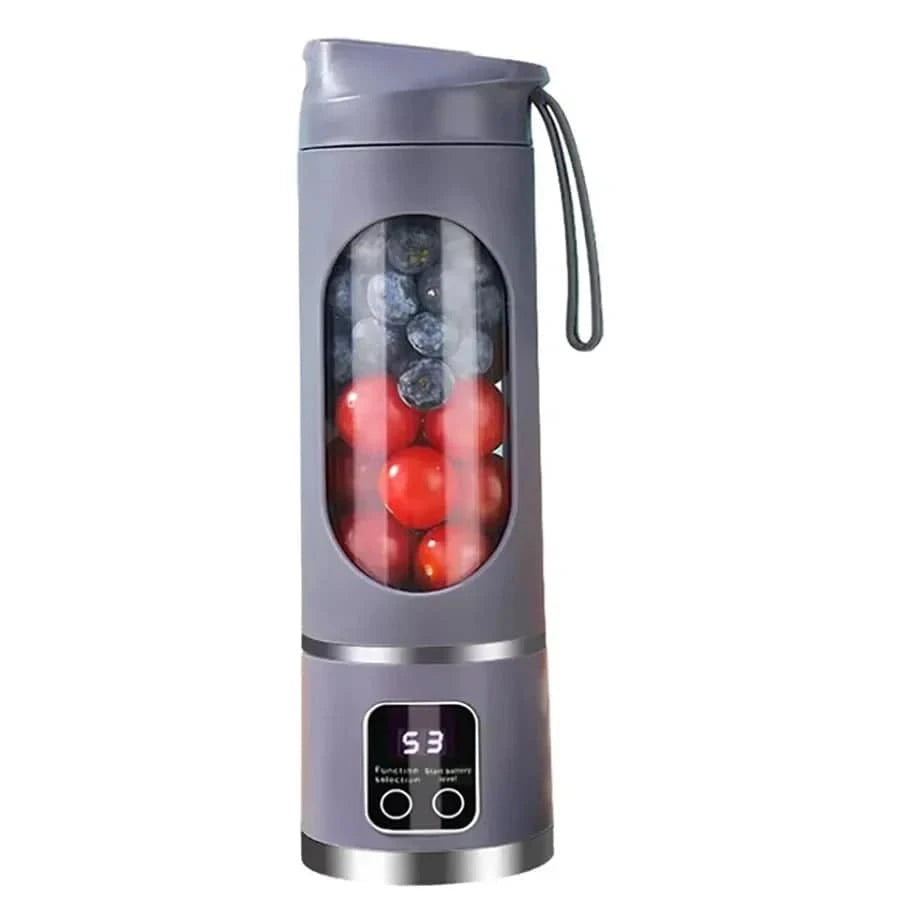 Nehwei enterprise portable USB rechargeable mini blender with digital display, 12-blade system, perfect for travel and smoothies.