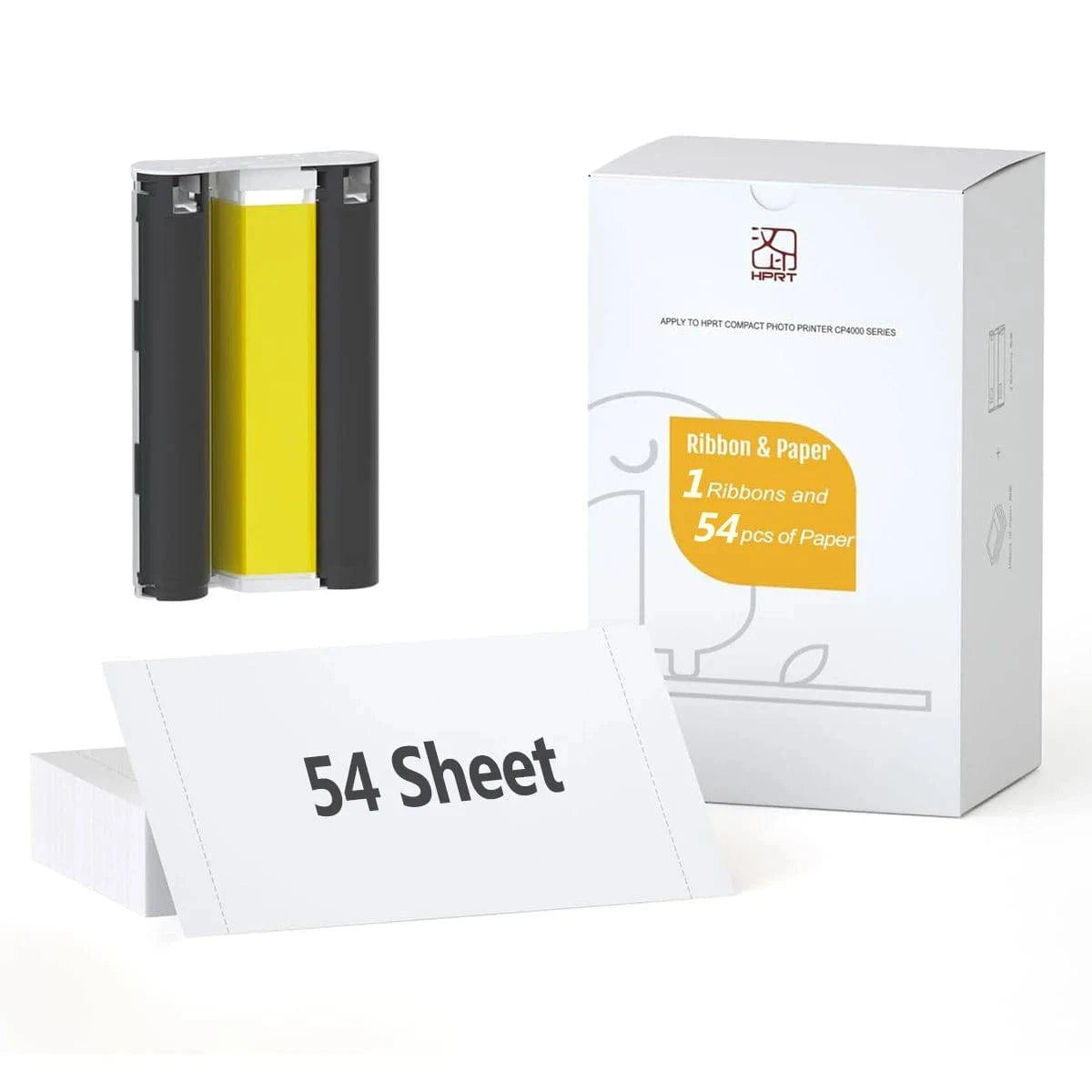 Nehwei enterprise Mini Color Photo Printer with high-resolution 300 DPI, wireless thermal printing, paper, and ribbon.