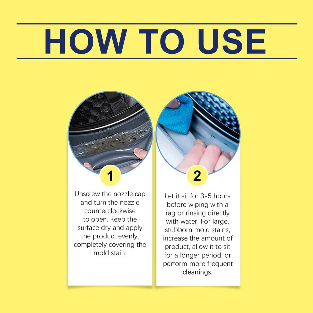 Nehwei enterprise Jakehoe Kitchen Cleaning Gel dissolves mildew stains and mold in bathrooms, eliminates odors without residue.