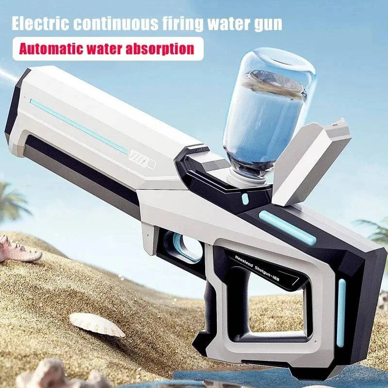 Powerful electric water gun for adults by Nehwei enterprise, featuring automatic water suction, ideal for summer outdoor beach fun.