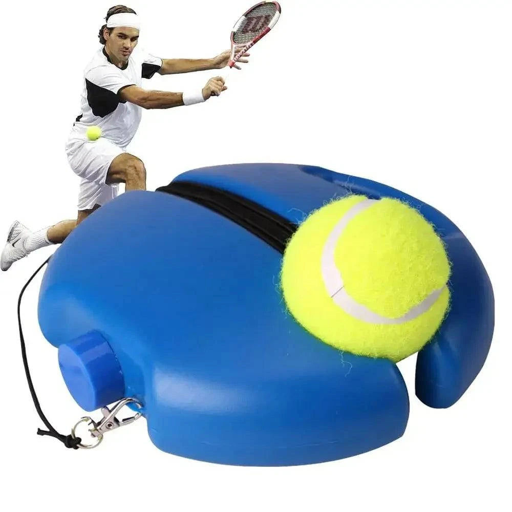Nehwei enterprise tennis training aid with elastic rope, ball rebound base for self-duty tennis practice and skill improvement.