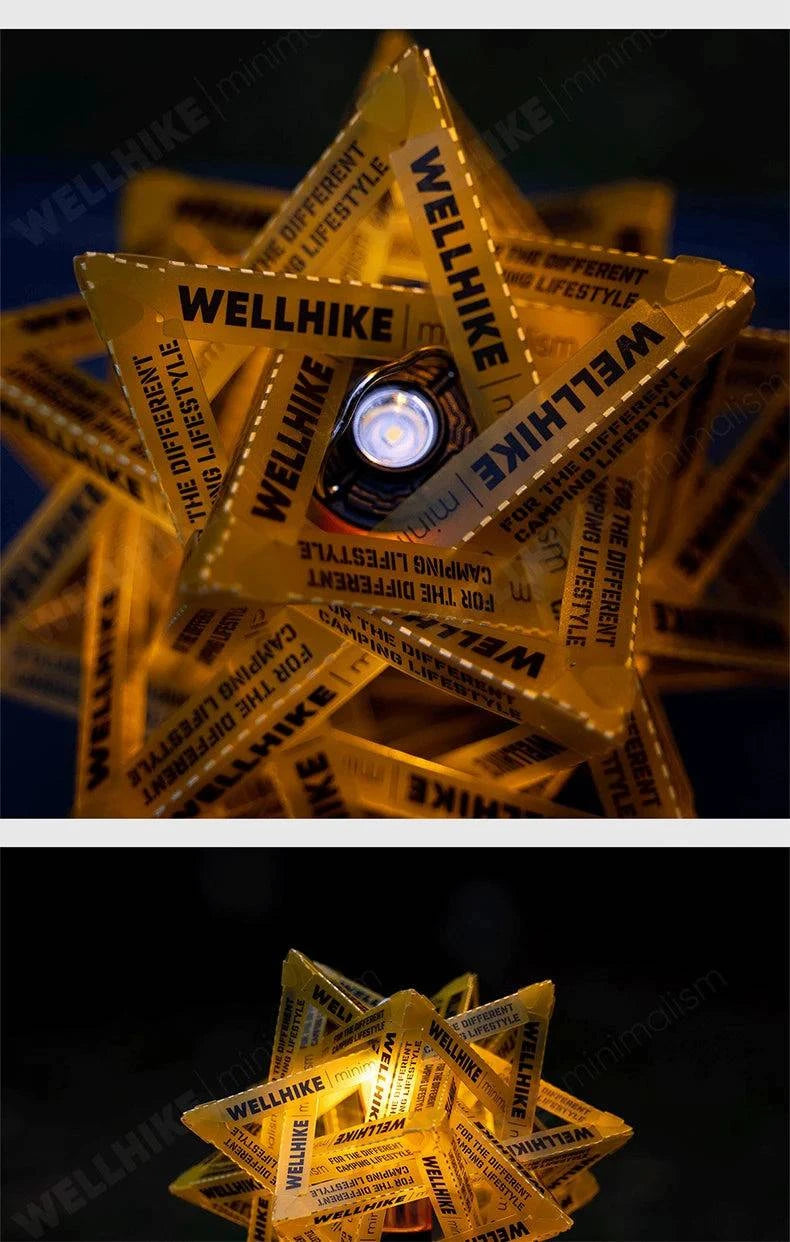 Nehwei enterprise WELLHIKE outdoor star camping light shade waterproof atmosphere lantern for camping tents