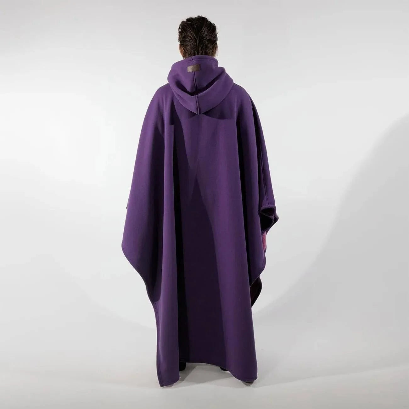 Unisex Eden oversized hoodie cloak by Nehwei enterprise with faux fur liner, lightweight, super warm, and ultra-soft winter clothing.