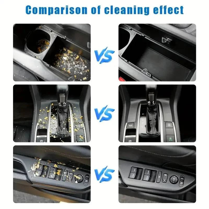 Reusable blue cleaning gel by Nehwei enterprise, shown being pressed into a keyboard to remove dust and dirt from small gaps.