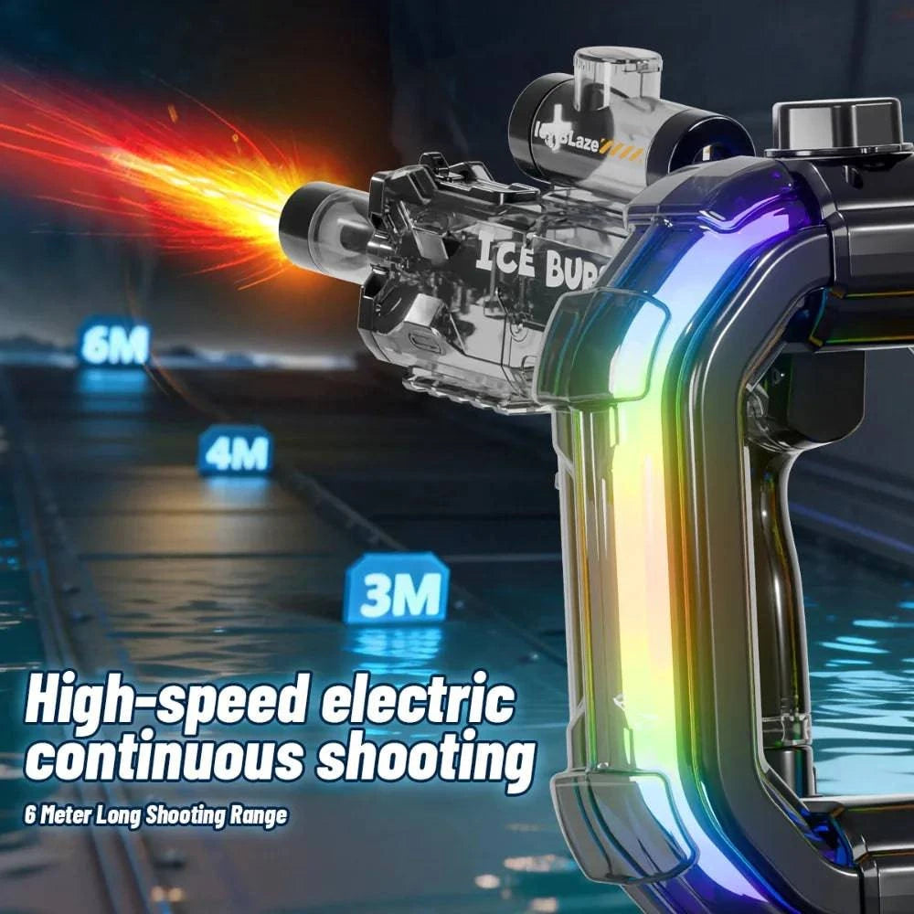 Nehwei electric water gun with long battery life, automatic water blaster ideal for summer beach and pool outdoor party games