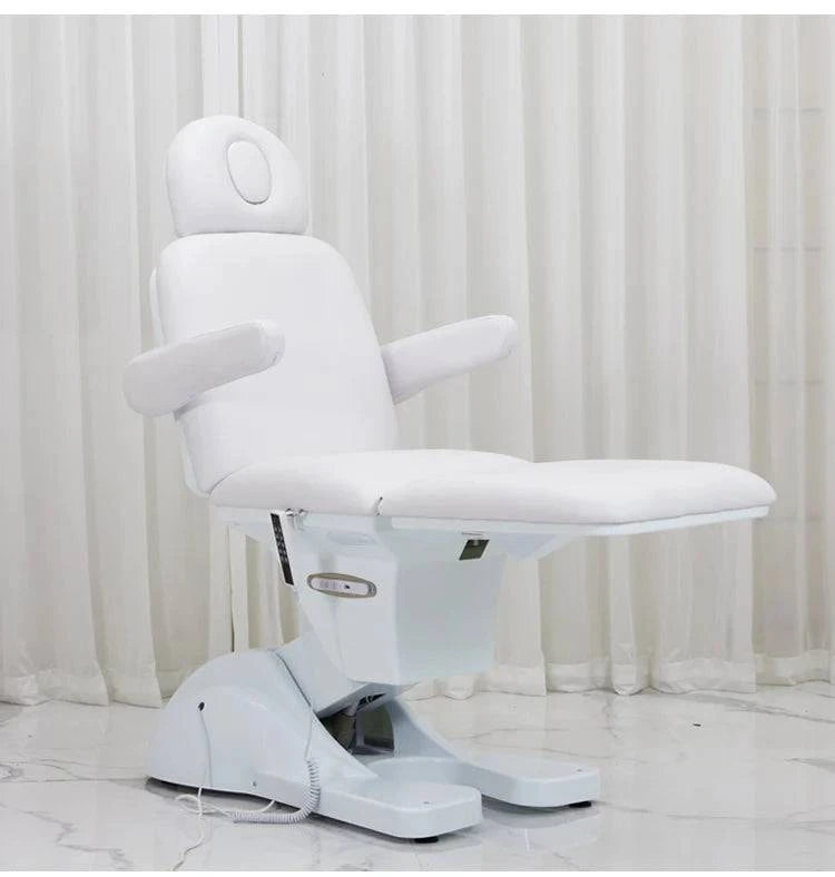 Luxury Nehwei electric massage table with adjustable height, modern design, and premium aesthetic for professional beauty and massage therapy.