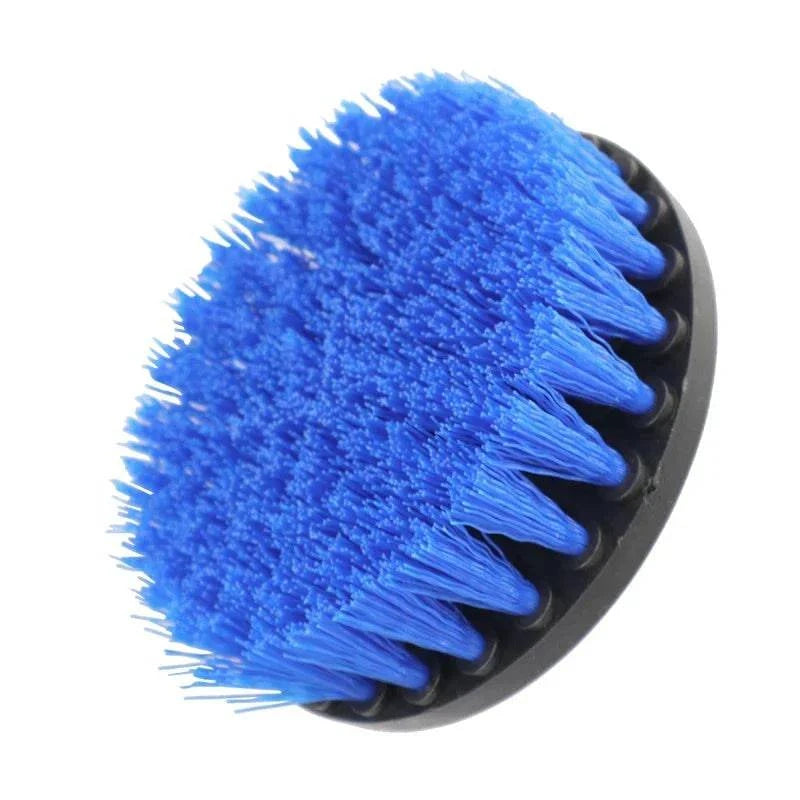 Nehwei enterprise 4-inch soft drill brush attachment for cleaning carpets, leather, upholstery, glass, car tires, and electric scrubbers.