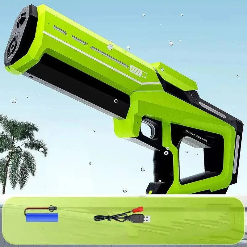 Powerful Nehwei enterprise electric water gun for adults, automatic water blaster, ideal for beach outdoor summer fun.