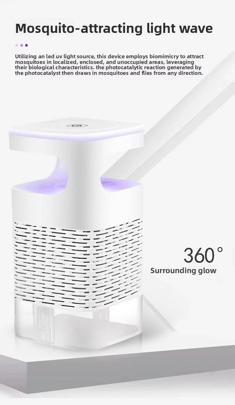 Nehwei enterprise mosquito killer lamp with LED light trap, USB powered, quiet fly and bug repeller for home use