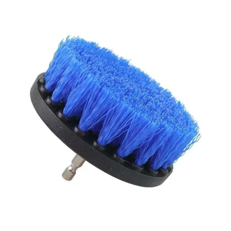 Nehwei enterprise 4-inch soft drill brush attachment for cleaning carpet, leather, upholstery, glass, car tires, and electric scrubbers.
