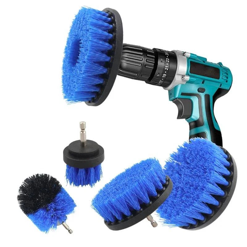 Nehwei enterprise 4-inch soft drill brush attachment for cleaning carpets, leather, upholstery, glass, car tires, and electric scrubbers.