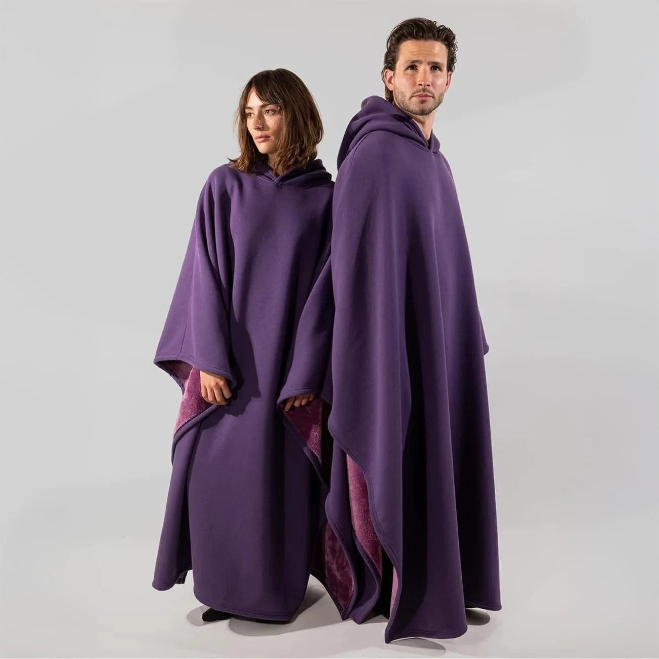 Nehwei Enterprise Eden unisex oversized hoodie cloak with faux fur lining, lightweight, super warm winter clothing, cozy and stylish.
