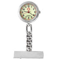 Nehwei enterprise luminous nurse watch dial with retractable clip-on, alloy strap, designed for medical professionals' night visibility.