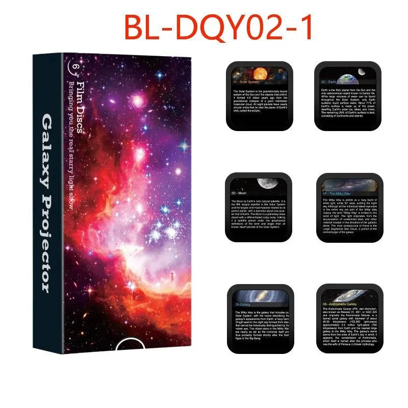 Nehwei enterprise galaxy night light projector set with starry sky and planetarium lamp, six-pack, projector not included.