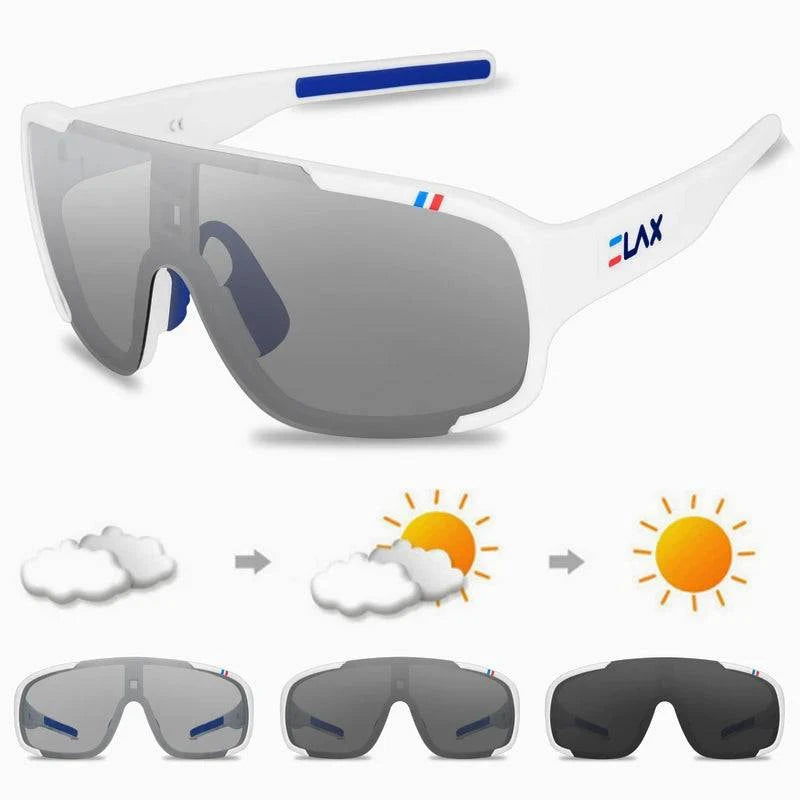 Nehwei enterprise polarized and photochromic cycling glasses for men and women, suitable for outdoor biking, fishing, and sports.