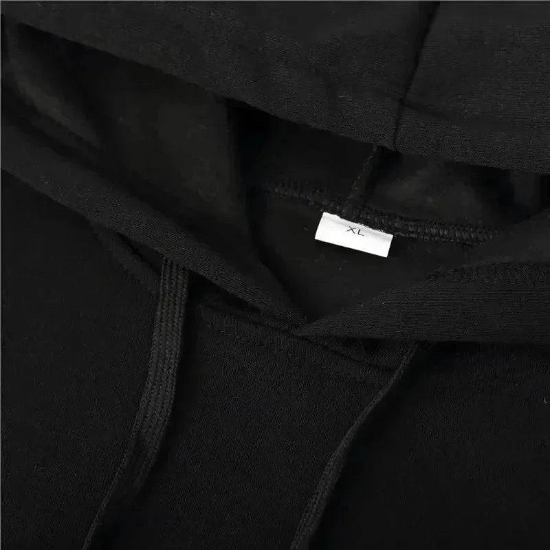 Nehwei men's oversized fleece hoodie with windproof, warm 100% cotton fabric, suitable for outdoor autumn and winter commuting.