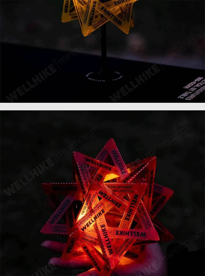 Nehwei enterprise WELLHIKE outdoor star camping light shade waterproof lantern shade for camping tents, wear-resistant and atmospheric.