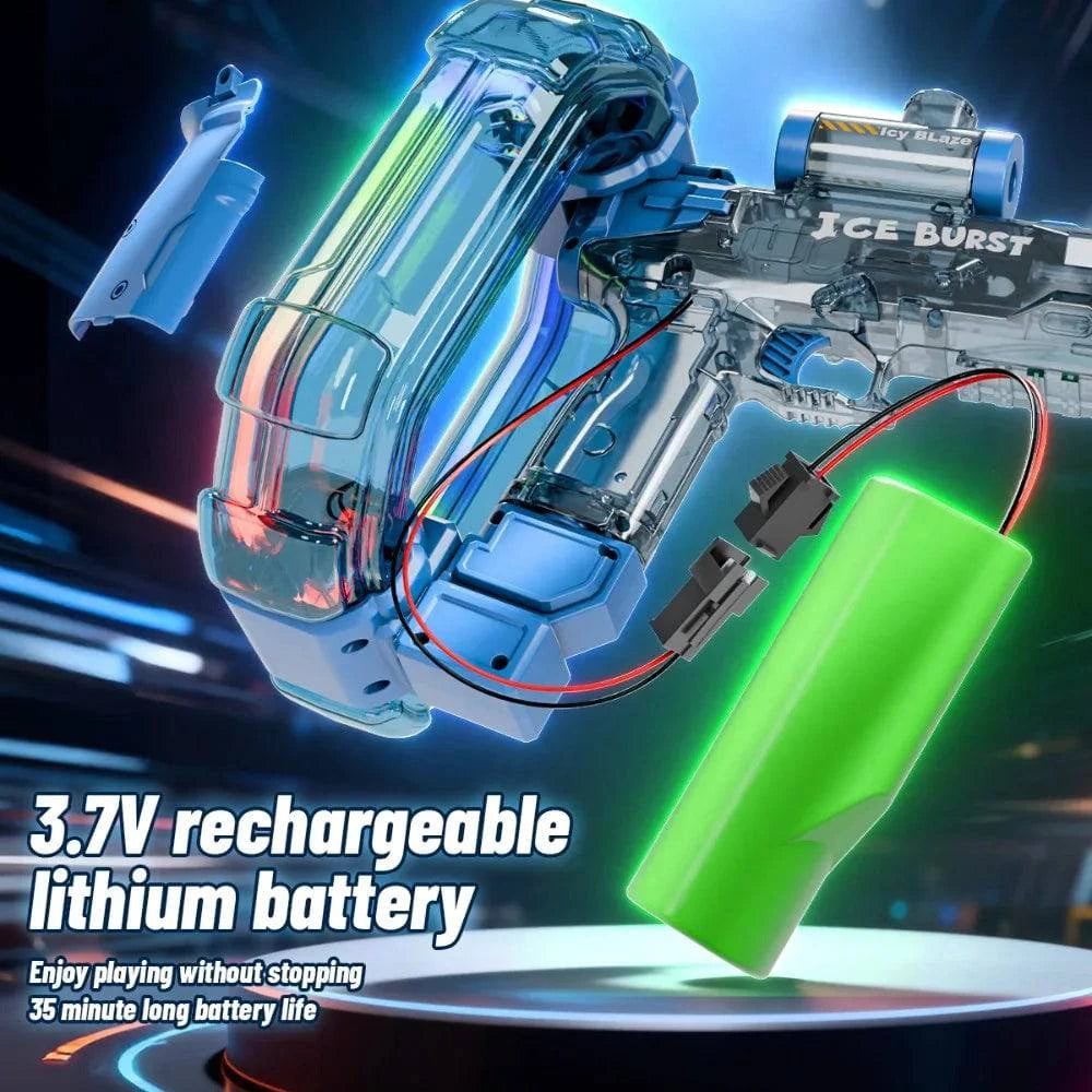 Nehwei enterprise electric water gun with long battery, automatic water blaster for summer beach and pool outdoor party fun.