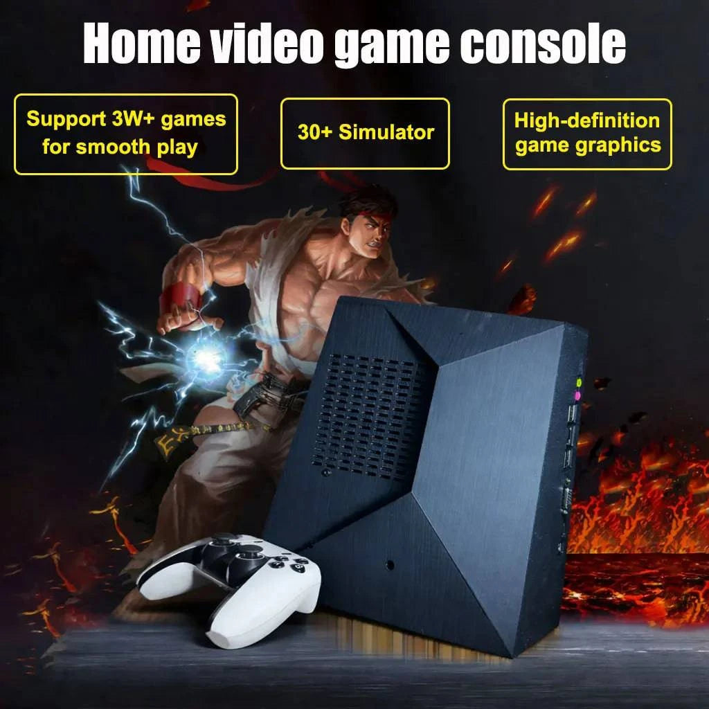 Nehwei G5 Game Retro Console with wireless controllers, 4K HD, 70,000+ games, supporting PS2, PSP, WII, N64 emulators for kids