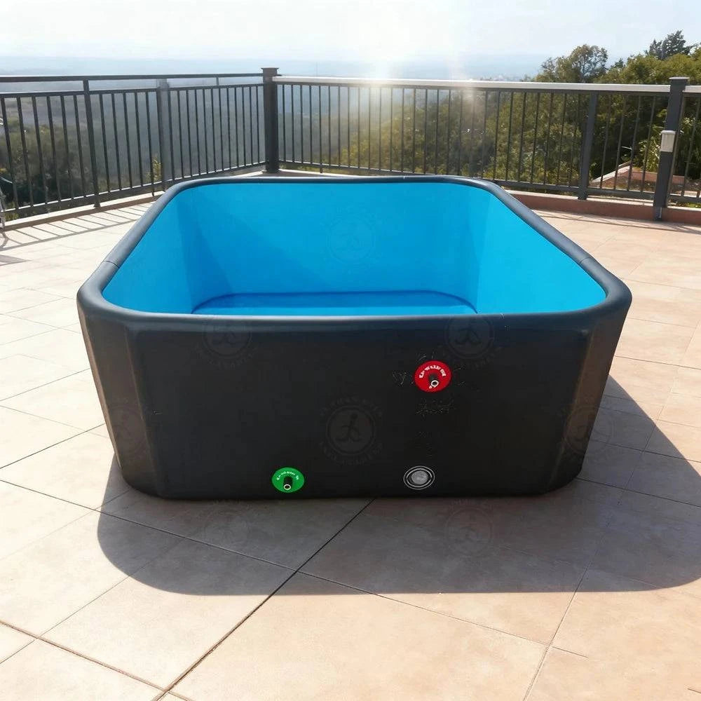 Foldable multi-person outdoor swimming pool by Nehwei Enterprise, with drop stitch construction, suitable for above ground water play.