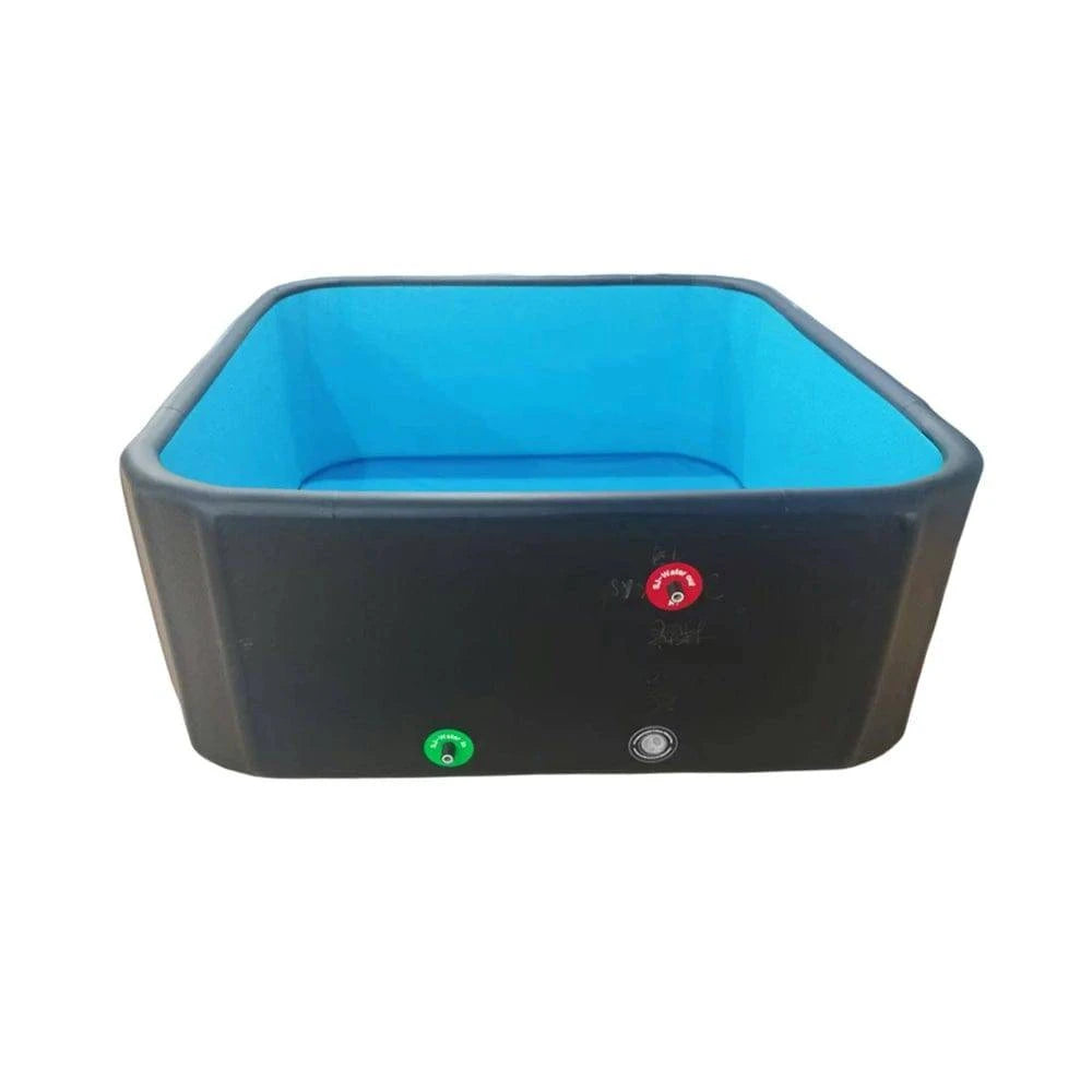 Multi-person foldable above ground pool by Nehwei Enterprise, featuring drop stitch construction for outdoor water play and swimming.