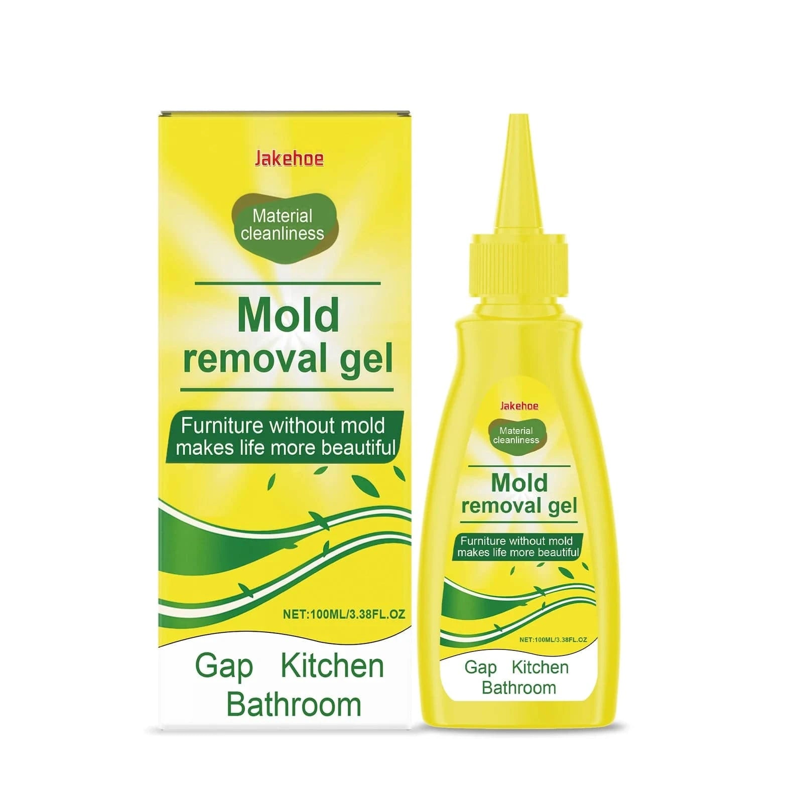 Nehwei enterprise Jakehoe kitchen cleaning gel dissolves mildew stains and mold for bathroom surfaces, eliminating odors without residue.