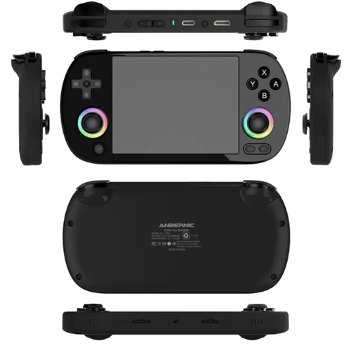 Nehwei Enterprise AMPOWN RG40XXH wireless game console with handheld controller and colorful display screen.